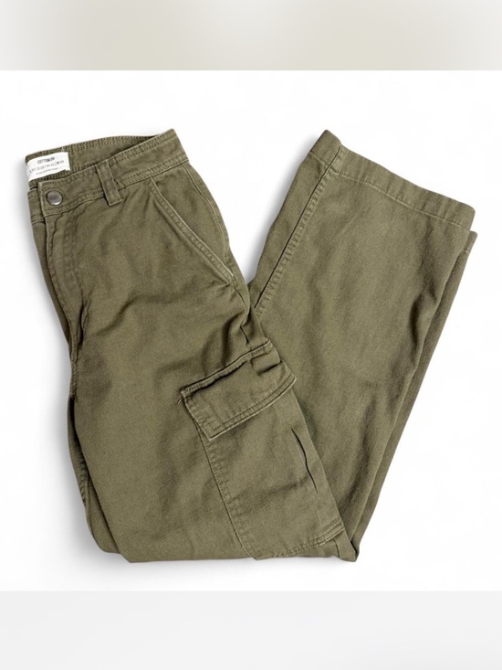Cotton On Pants - Cotton on army green cargo pants 100% cotton size 2